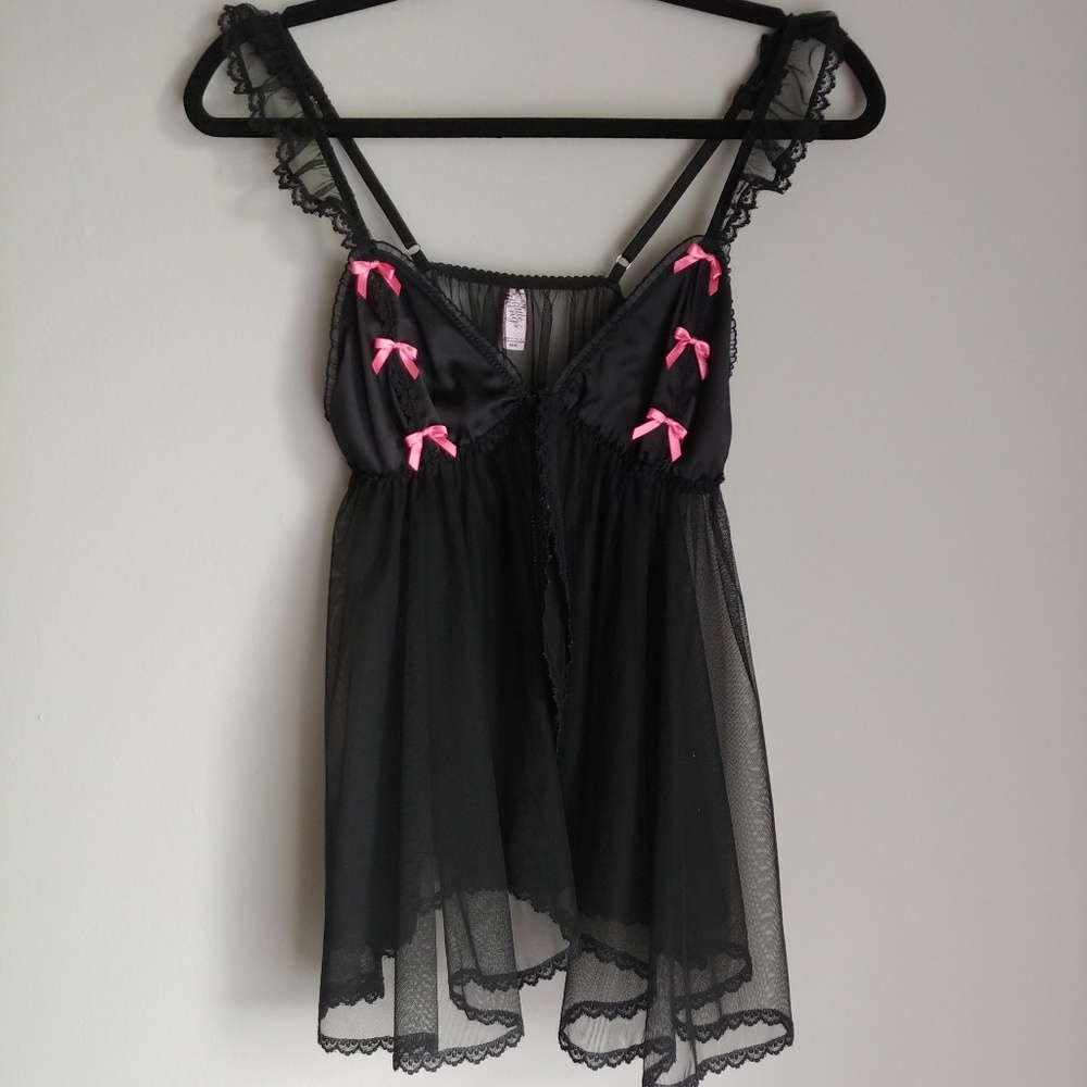 SET! Sexy little things black babydoll and panty